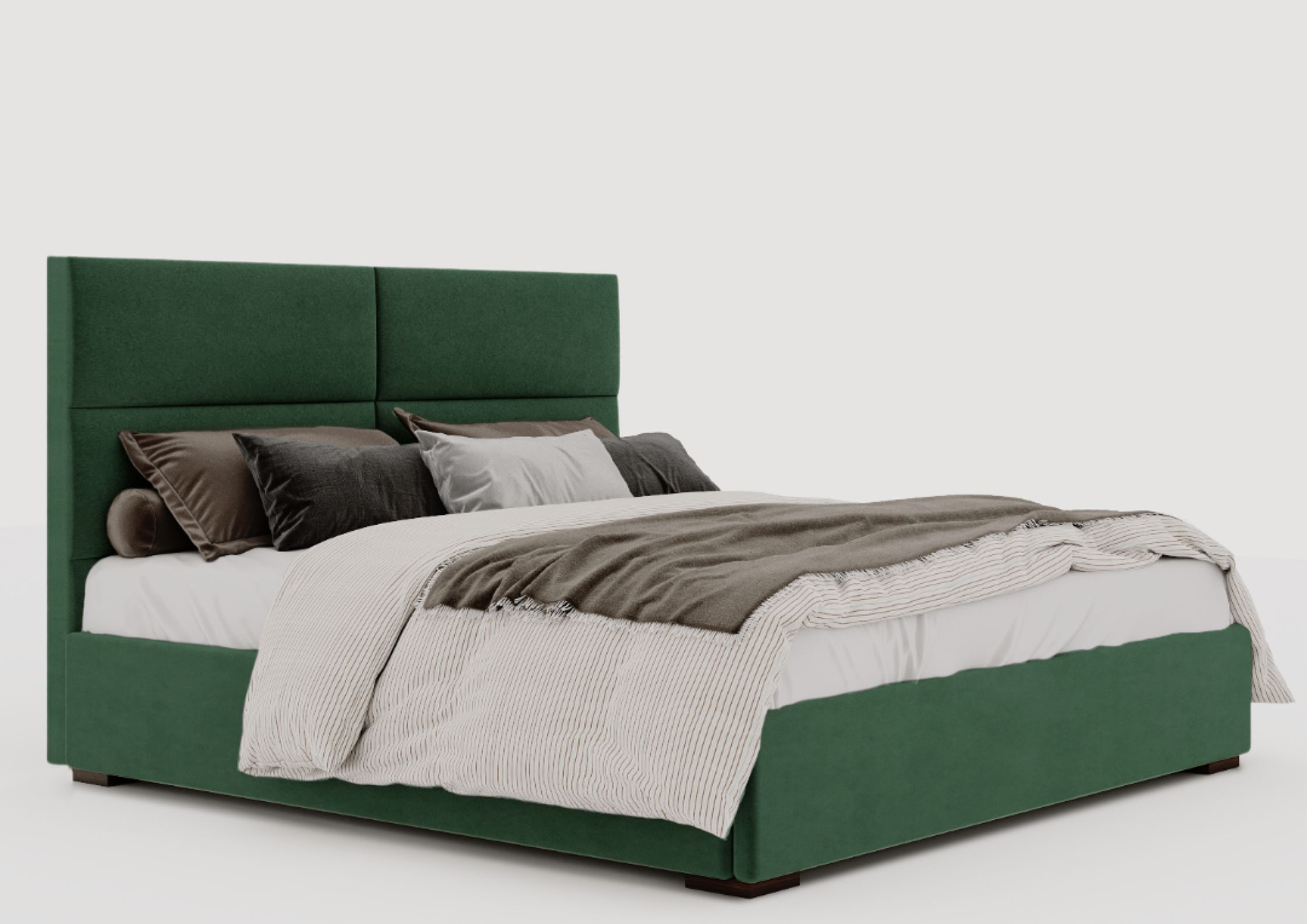 Zielone łóżko 180x200cm